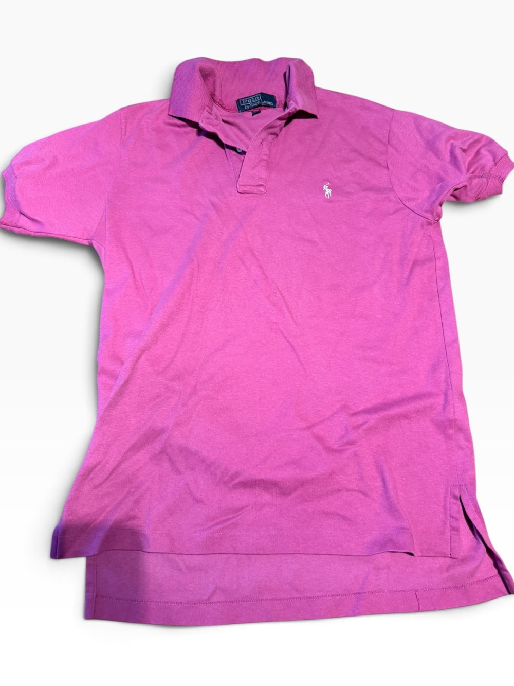 Vintage Ralph Lauren Hot Pink Polo Shirt L
